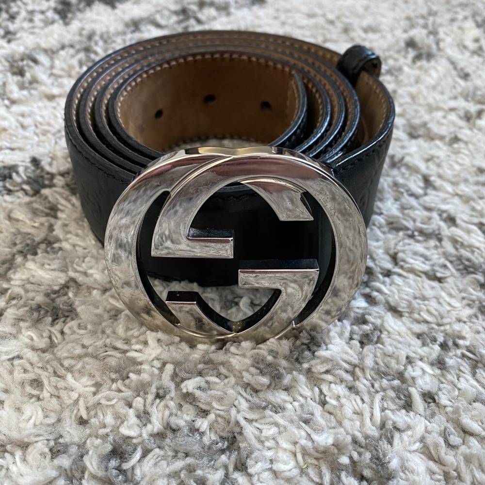 Men’s Black Gucci Belt